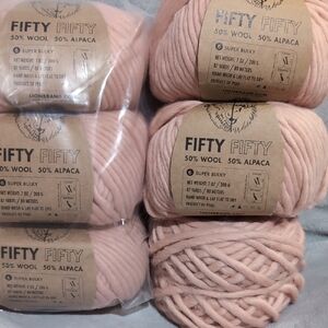Lion Brand Fifty Yarn - Pink